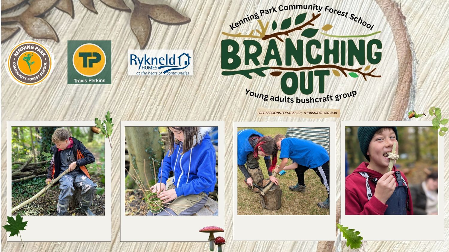 Branching Out logos (Youtube Banner)